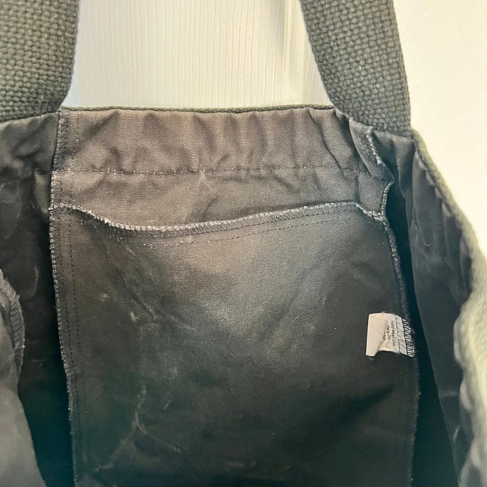 Vtg 1991‎ Santa Fe Sportswear Tote Bag Made in USA Black/White Petroglyph